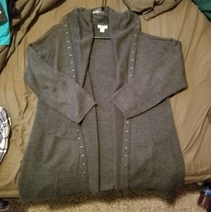 Style & Co Sweaters - Long grey hooded cardigan Style & Co Sweaters - Long grey hooded cardigan